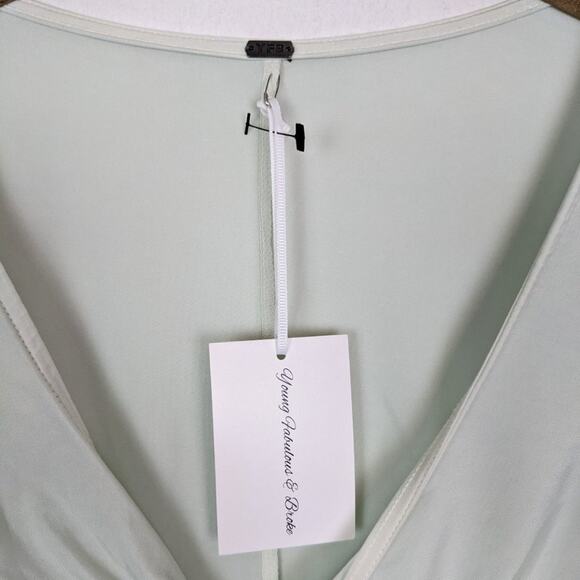 NWT Young Fabulous & Broke Pastel Green Long Sleeve Bodysuit Size S - Picture 5 of 6